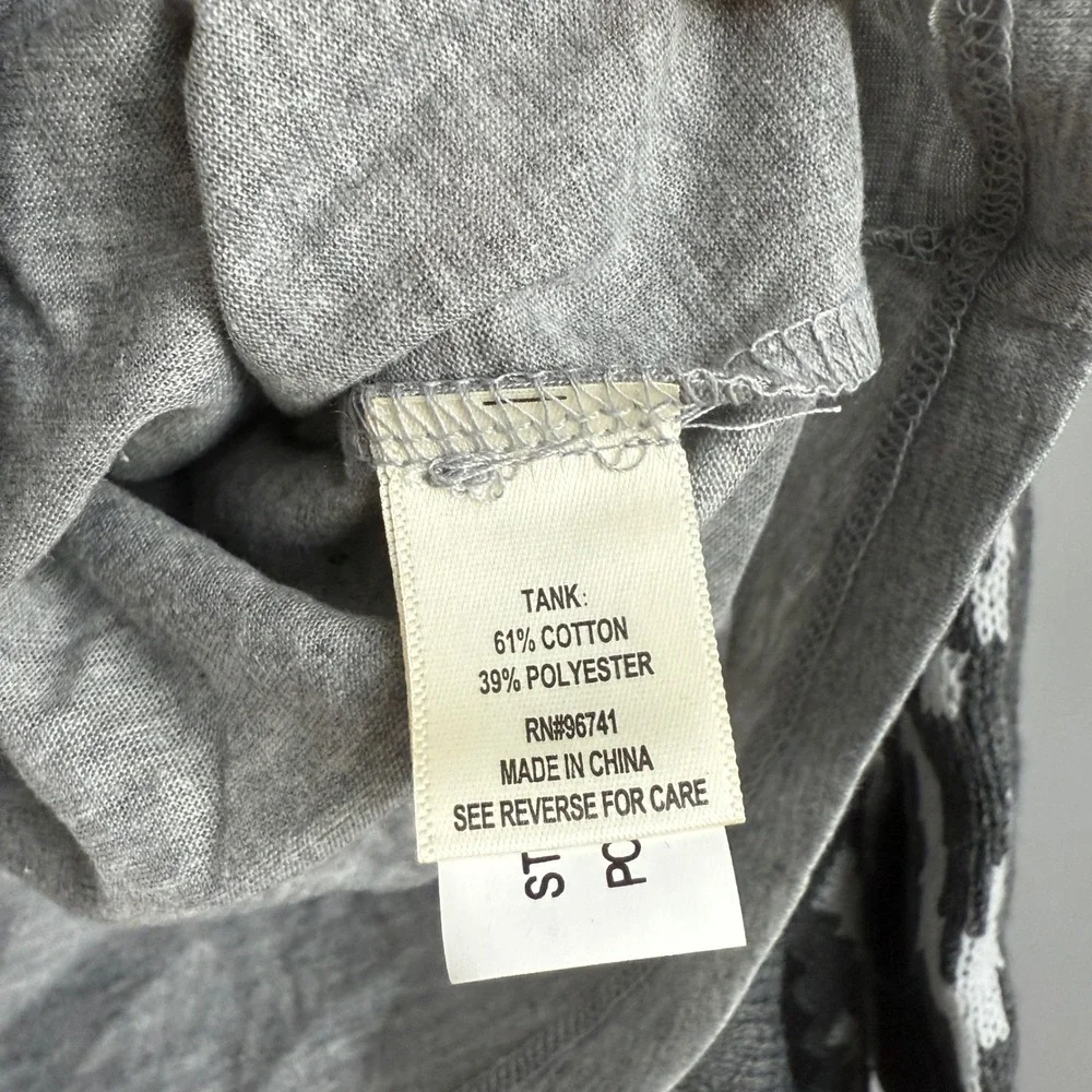 Belle Du‎ Jour Girls Gray Tank Top & Hooded Sweater Cardigan Set - M